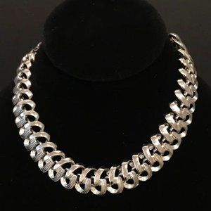 Vintage Hope Chest Silver-Tone Collar Necklace